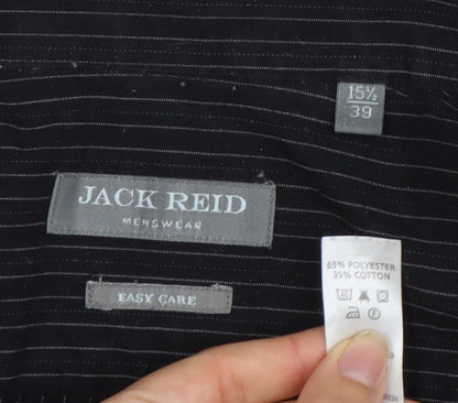 Mens UK Collar Size 15.5 Jack Reid Smart Black  Dress Shirt
