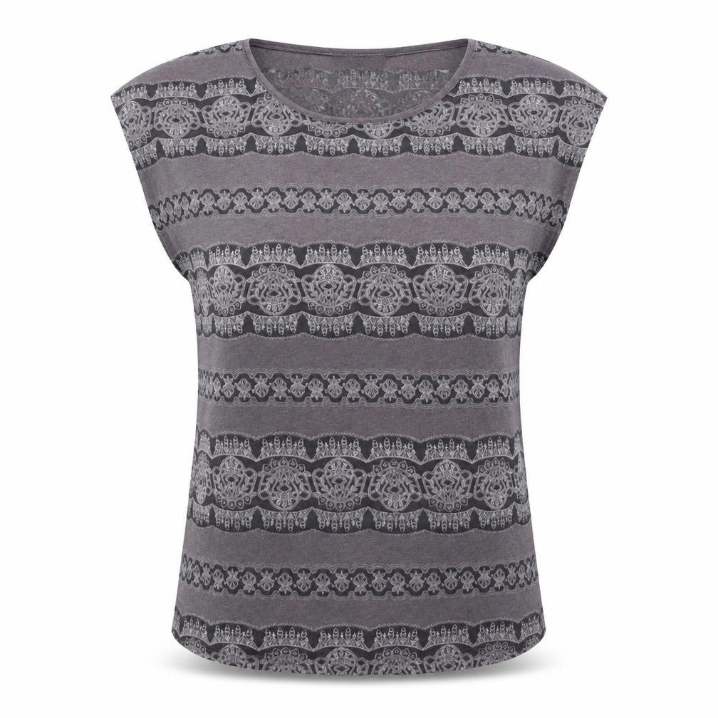 Womens UK Size S Oasis Grey Basic T-Shirt