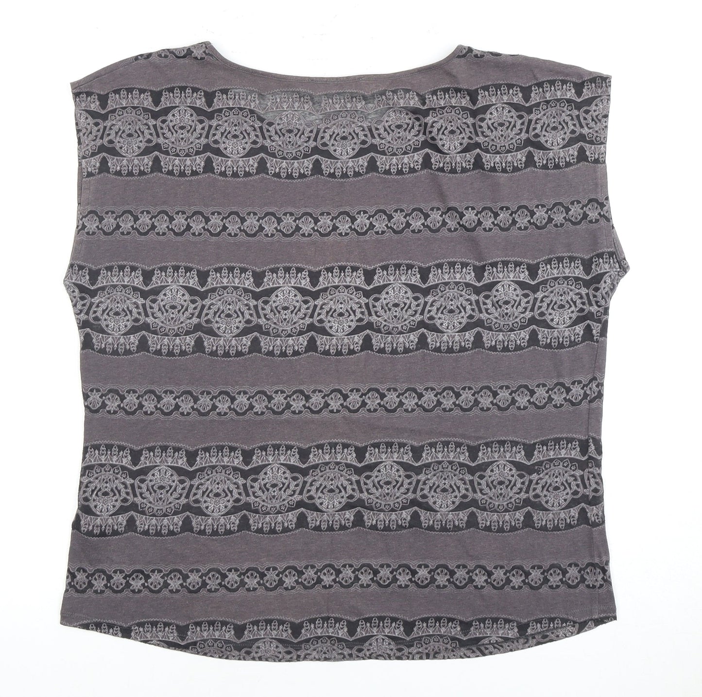Womens UK Size S Oasis Grey Basic T-Shirt