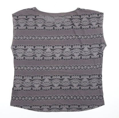 Womens UK Size S Oasis Grey Basic T-Shirt