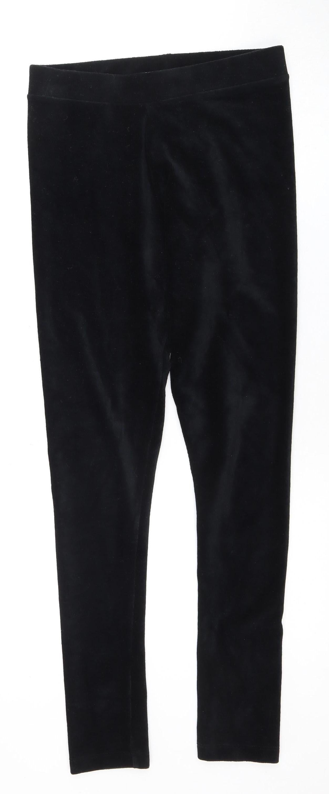 Spirit Women's Black Cotton Blend Leggings Size 10