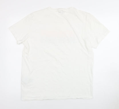 Jack & Jones Men's White L Graphic Print T-Shirt