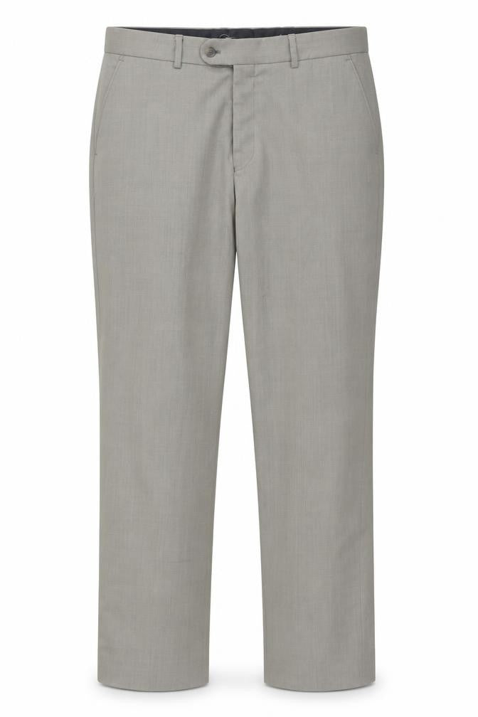 Mens UK Size L Jeff Banks Regular Fit Travel Grey Trousers