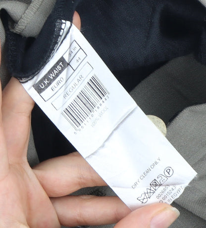 Jeff Banks Men's Grey Wool Trousers, L, Travel