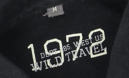 Wild Travel Men's Black Striped Polo - M