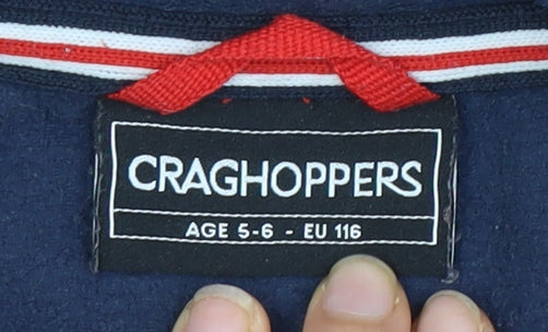 Craghoppers Boys Multicoloured 1/2 Zip Fleece Sweatshirt 5-6 Years