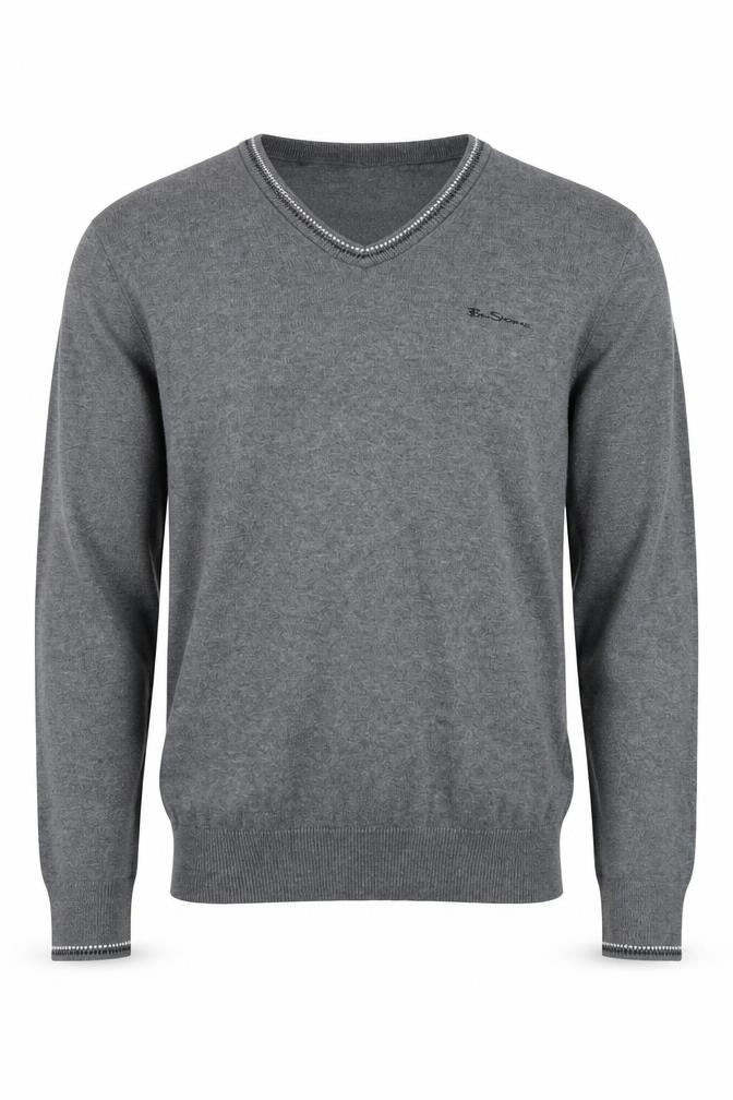 Mens UK Size M Ben Sherman Grey Pullover Jumper