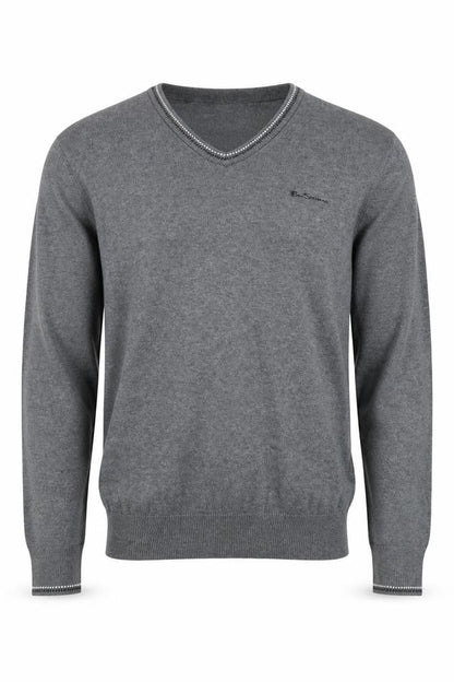 Mens UK Size M Ben Sherman Grey Pullover Jumper