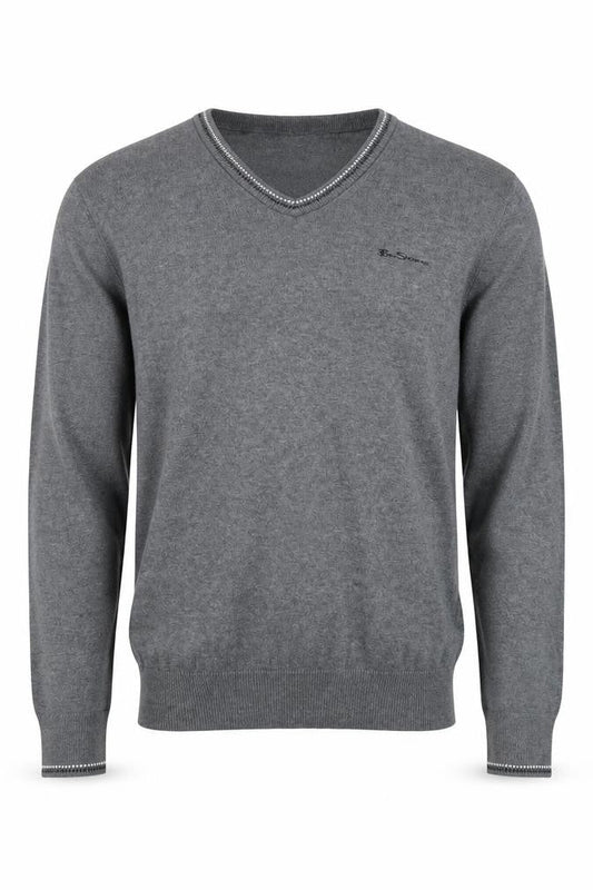 Mens UK Size M Ben Sherman Grey Pullover Jumper