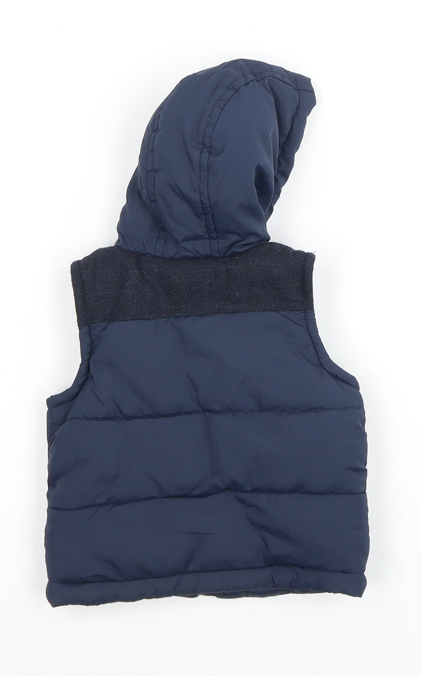 Disney Mickey Mouse Blue Puffer Jacket 0-3 Months Unisex