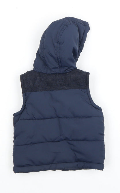 Disney Mickey Mouse Blue Puffer Jacket 0-3 Months Unisex