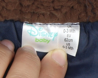 Disney Mickey Mouse Blue Puffer Jacket 0-3 Months Unisex