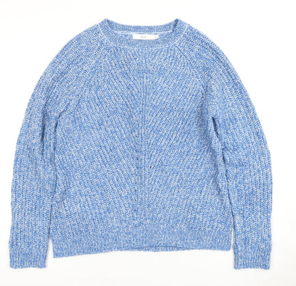 Womens UK Size Size:10 ISLE Blue Pullover Jumper