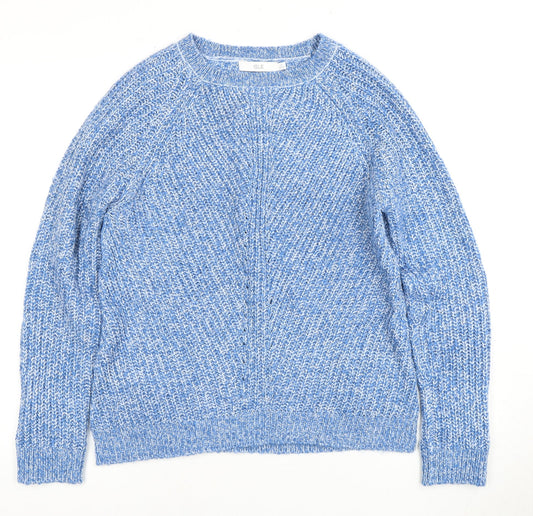 Womens UK Size Size:10 ISLE Blue Pullover Jumper