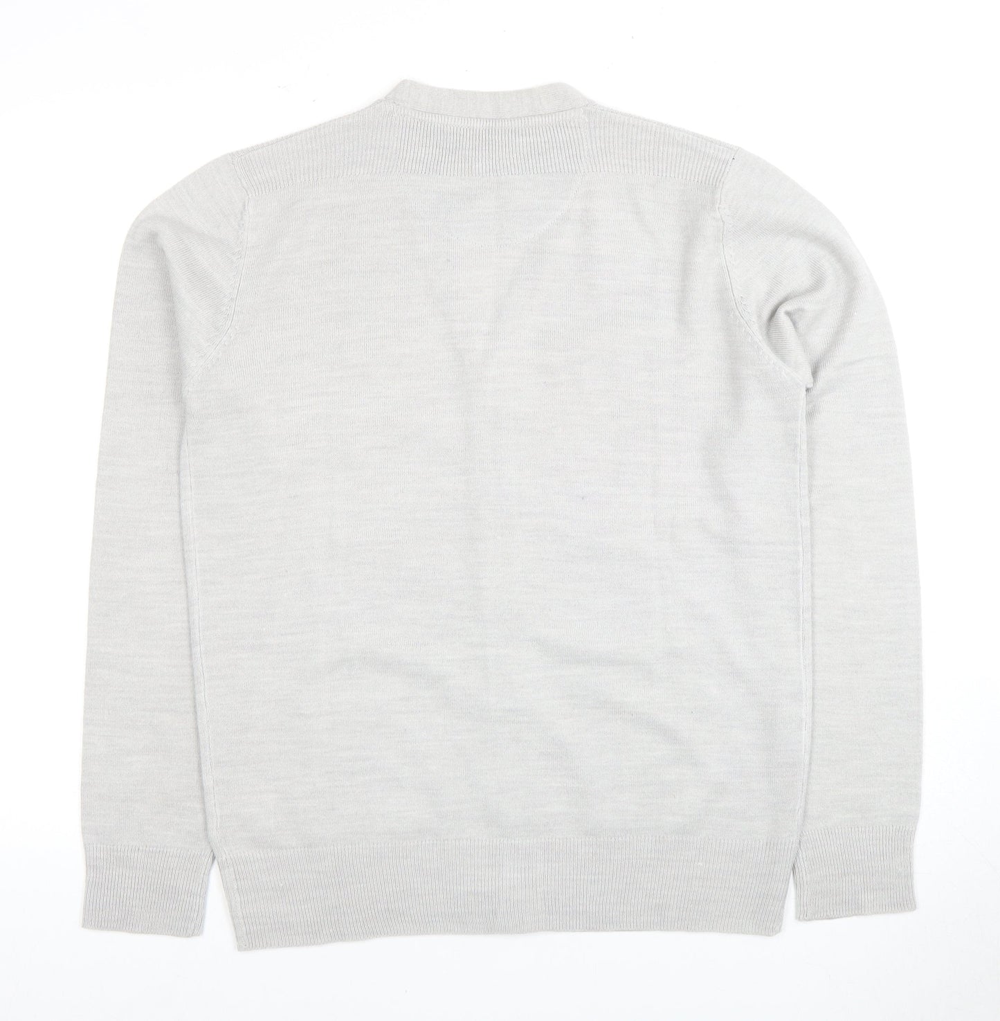 Brave Soul Men's Ivory Cardigan M V-Neck Lightweight