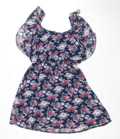 New Look Women's Floral A-Line Dress, Size 12