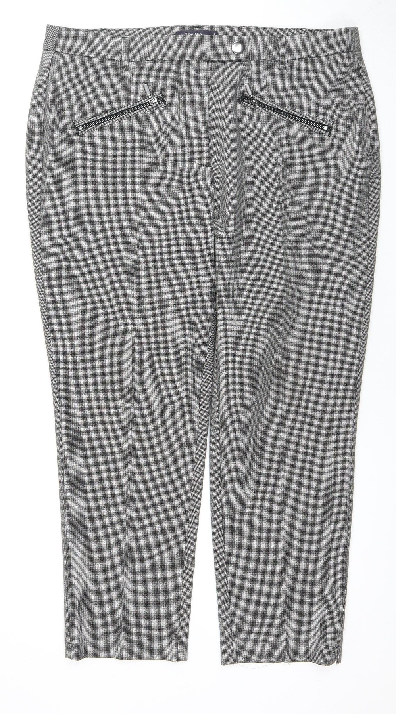 Womens UK Size 16 Marks and Spencer Regular Fit  Grey Trousers