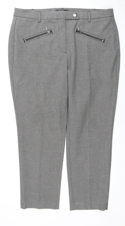 Womens UK Size 16 Marks and Spencer Regular Fit  Grey Trousers