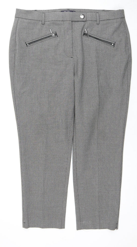 Womens UK Size 16 Marks and Spencer Regular Fit  Grey Trousers