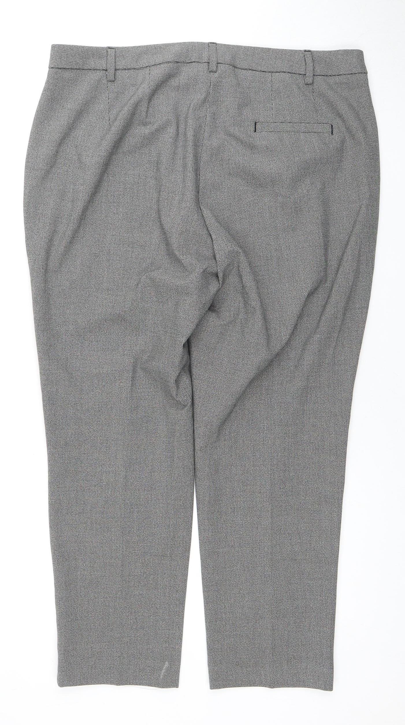 Womens UK Size 16 Marks and Spencer Regular Fit  Grey Trousers