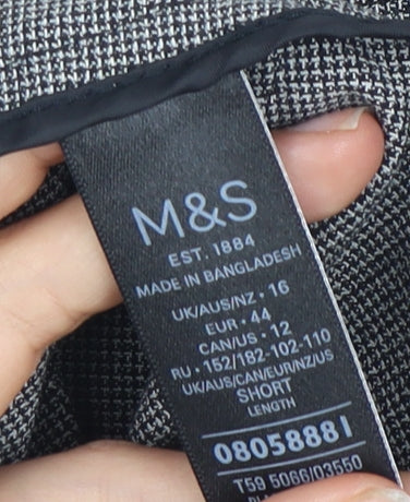 Womens UK Size 16 Marks and Spencer Regular Fit  Grey Trousers
