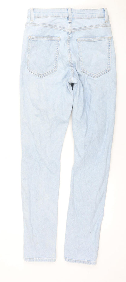 New Look Girls' Blue Ripped Straight Denim Jeans, Size 13