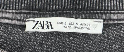 Zara Men's Grey Sweatshirt, Size S, Crew Neck