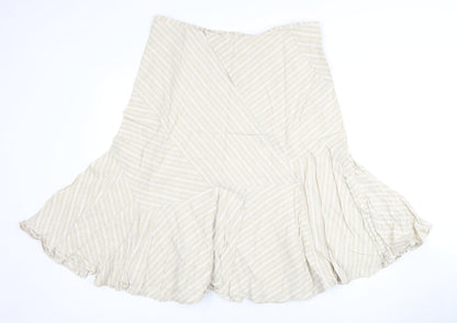 New Look Women's Beige Flare Skirt Size 18