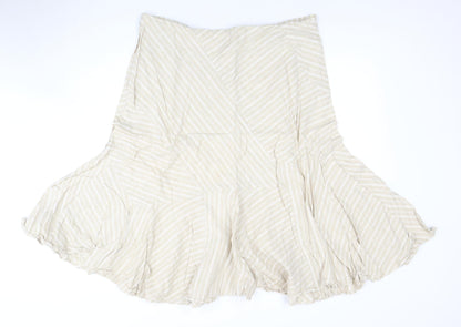 New Look Women's Beige Flare Skirt Size 18