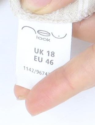 New Look Women's Beige Flare Skirt Size 18