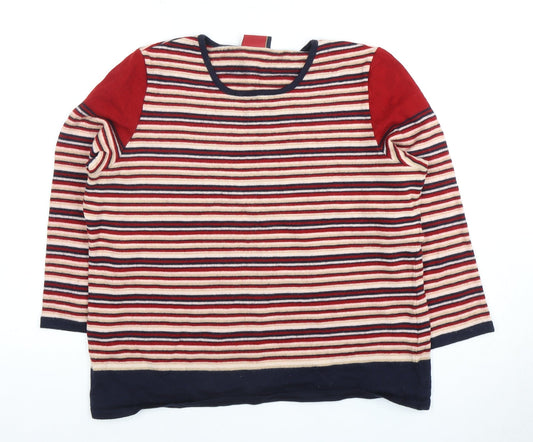 Basler Women's Multicoloured Wool Knit Pullover Jumper Size 18