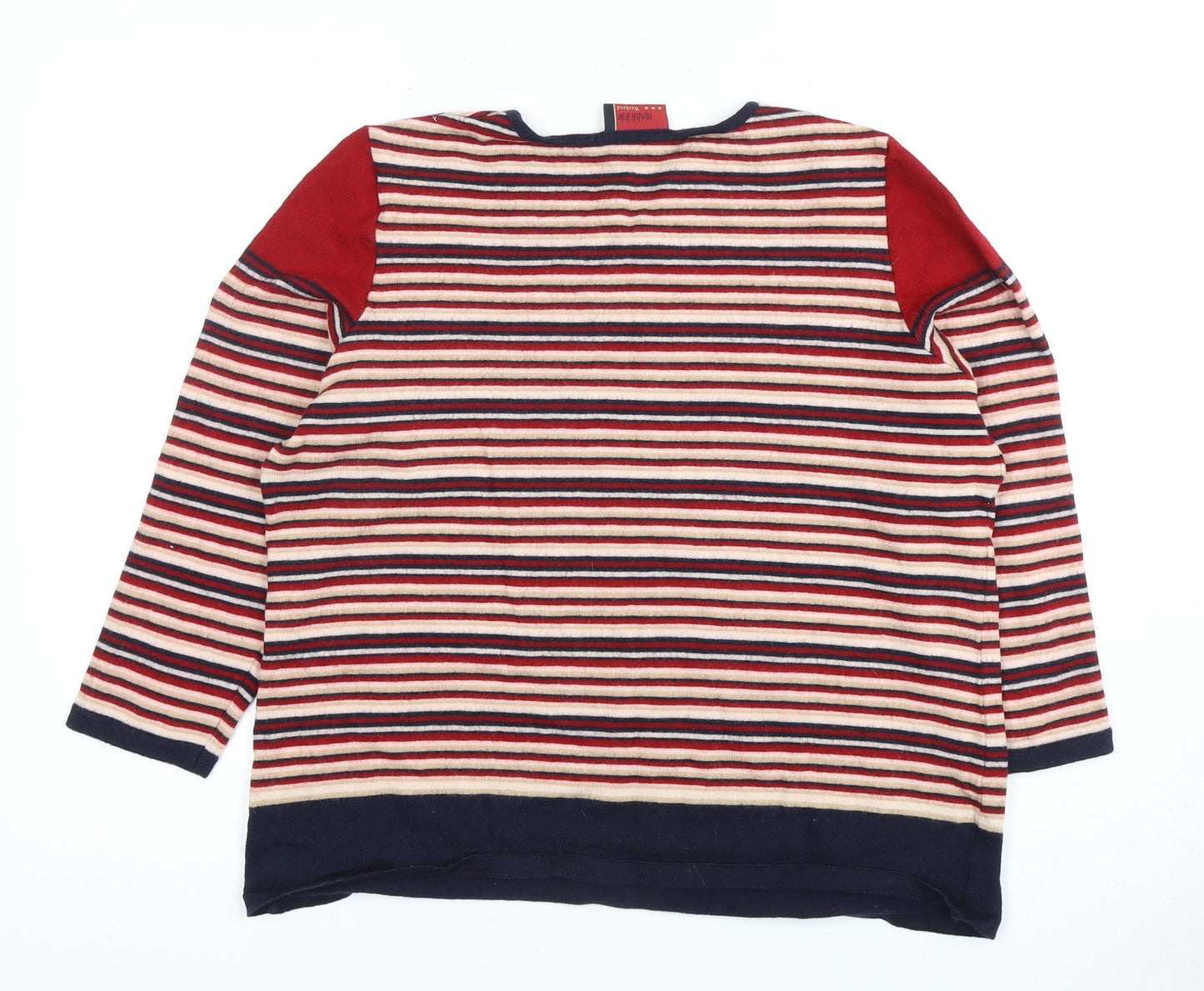 Basler Women's Multicoloured Wool Knit Pullover Jumper Size 18