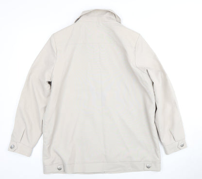 Amber Women's Beige Mid-Length Jacket Size 14