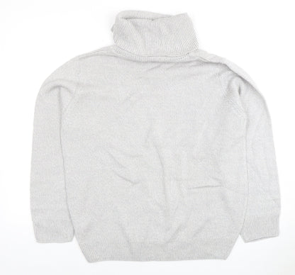 Damart Women's Grey Roll Neck Jumper Size 18