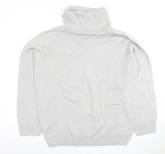 Damart Women's Grey Roll Neck Jumper Size 18