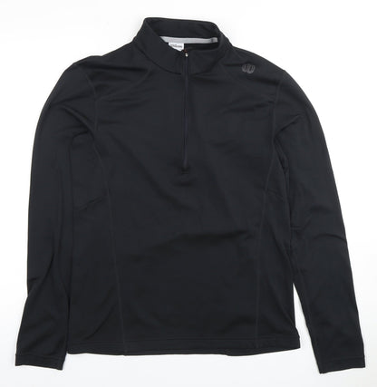 Wilson Men's Black S Casual Pullover 1/4 Zip Top