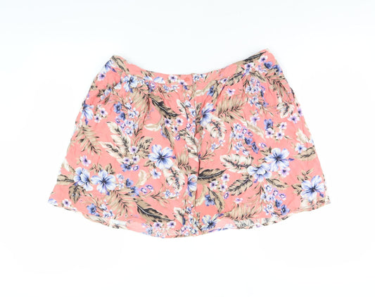 New Look Women's Multicoloured A-Line Skirt, Size 14