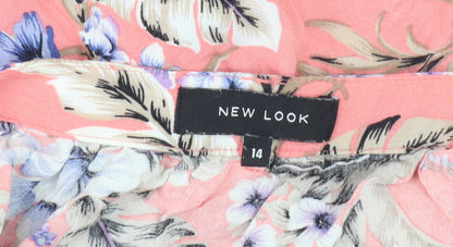 New Look Women's Multicoloured A-Line Skirt, Size 14