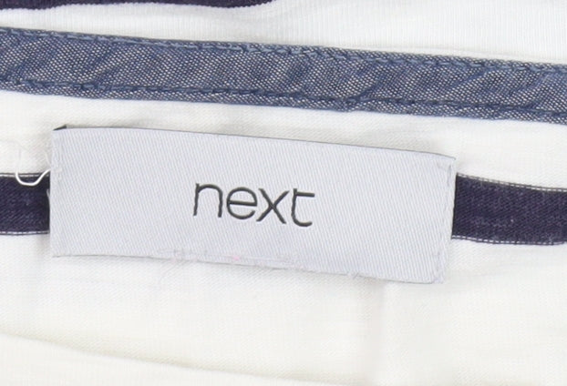 Womens UK Size 10 NEXT White Basic T-Shirt
