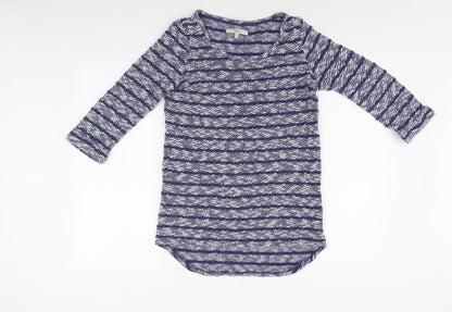 Womens UK Size 8 NEXT Blue Basic Top