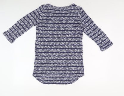 Womens UK Size 8 NEXT Blue Basic Top