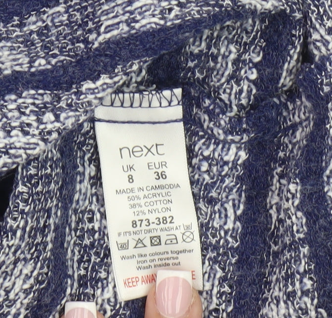Womens UK Size 8 NEXT Blue Basic Top