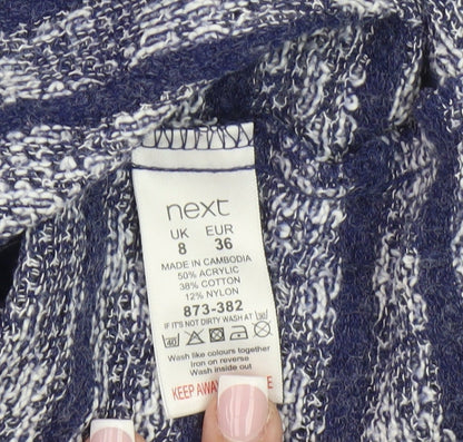 Womens UK Size 8 NEXT Blue Basic Top