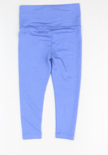 Nike Unisex Blue Leggings 4Y Casual Elastic Waist