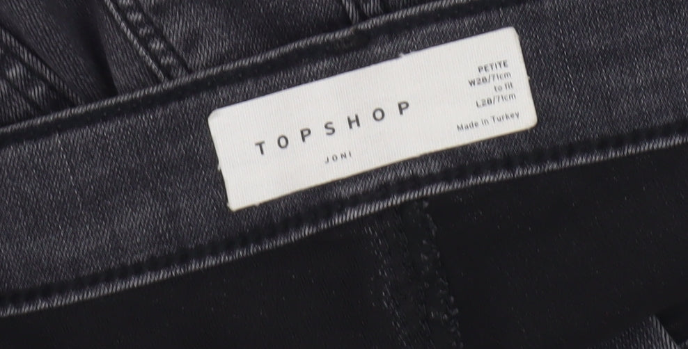 Unisex Adultss UK Size 10 Slim Topshop  Skinny Black Jeans