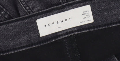 Unisex Adultss UK Size 10 Slim Topshop  Skinny Black Jeans