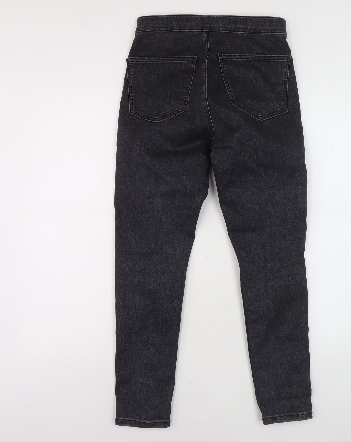 Unisex Adultss UK Size 28 Topshop Regular Fit Skinny Black Jeans