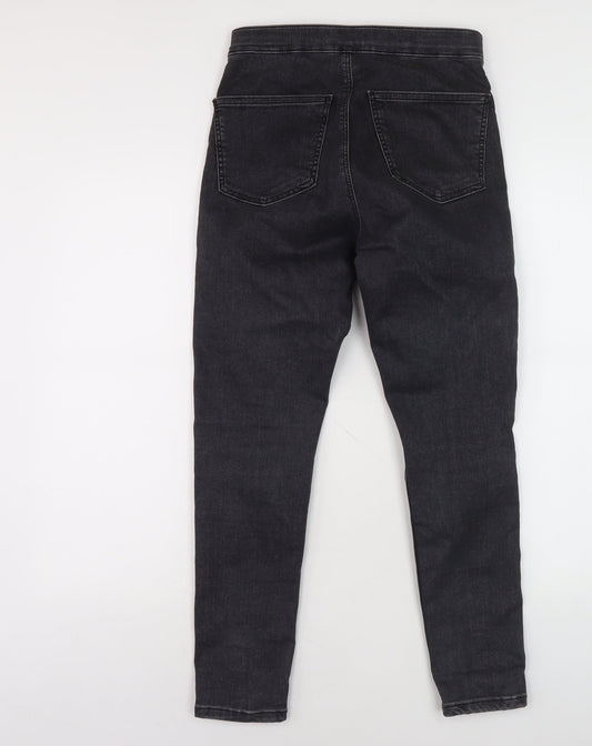 Unisex Adultss UK Size 28 Topshop Regular Fit Skinny Black Jeans