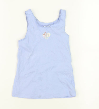 Disney Frozen Girls Blue Tank Top 4-5 Yrs