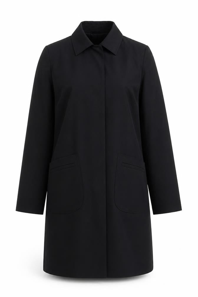 Womens UK Size 14 Etam Black Overcoat